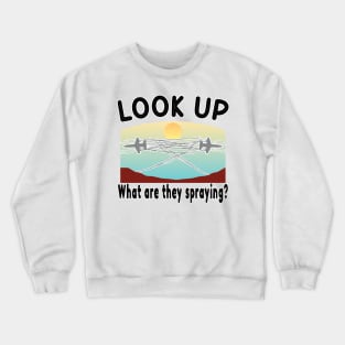 CLIMATE CHANGE BEGAN AS WEATHER MODIFICATION IN THE 1930s AND EVOLVED INTO GEOENGINEERING Crewneck Sweatshirt